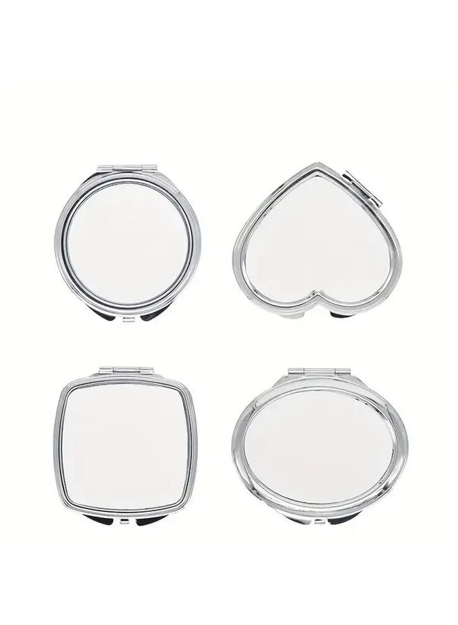 12pcs Fillet Mirror Sublimation Heat Press Print With Aluminium Plate And Glue - Image 1